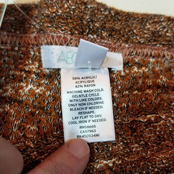 Abound Brown Space Dye Leggings Size Medium - Picture 5 of 6